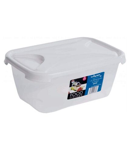Wham Rectangular Food Storage Container (White) (12.7PT)