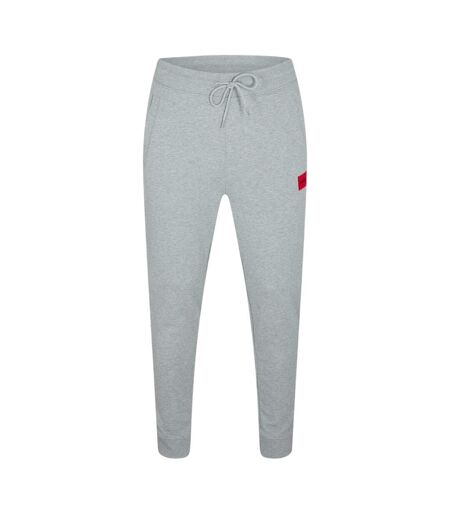 Mens Logo Cuffed Jogging Bottoms Grey Hugo Boss