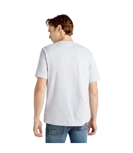 Umbro Mens Team T-Shirt (Grey Marl/White)