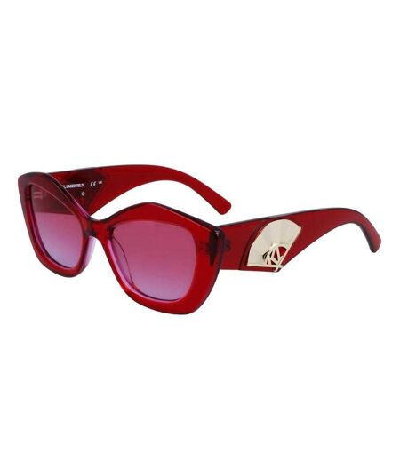 Lunettes De Soleil Motif/style Dégradé Femme Taille Unique Bordeaux Karl Lagerfeld