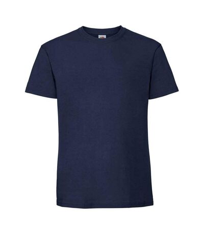 Mens ringspun premium t-shirt deep navy Fruit of the Loom