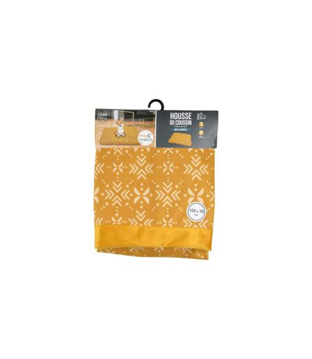 Housse de Coussin pour Chien & Chat Ethnic 100cm Moutarde