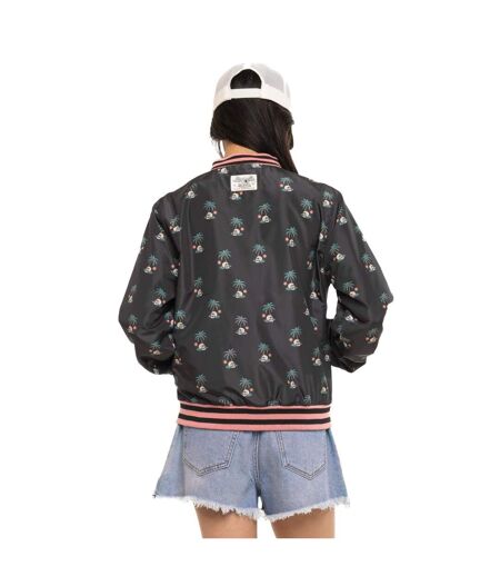 Veste femme satinée allover print avec patch et fil lurex Skull Vondutch