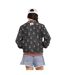 Veste femme satinée allover print avec patch et fil lurex Skull Vondutch-3