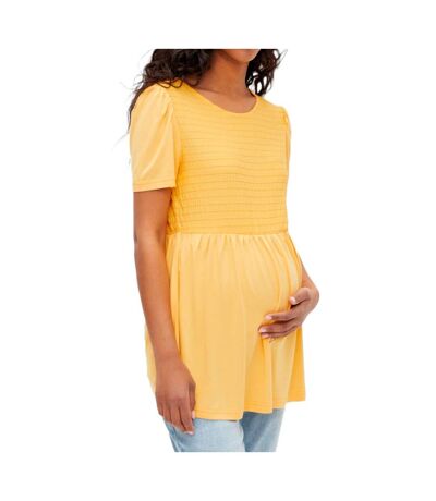 Blouse de Grossesse Jaune Femme Mamalicious Mlina - L