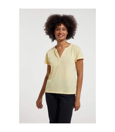Mountain Warehouse Womens/Ladies Skye Slub T-Shirt (Lemon) - UTMW113