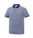 Mens Cotton Pique Polo Shirt Navy White SoulCal-3