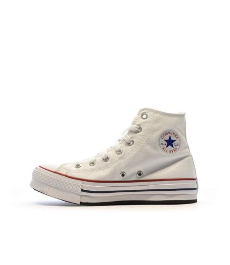 Baskets blanches à plateforme femme converse all star high