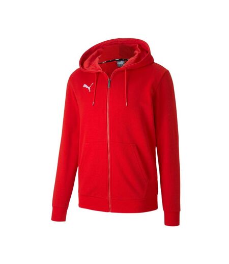 Sweat zippé rouge homme puma teamgoal - l