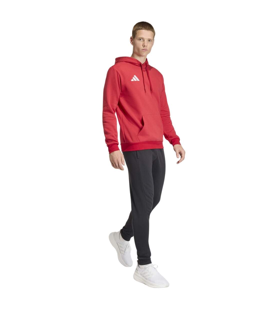 Sweat À Capuche Entrada Homme Rouge Adidas-1