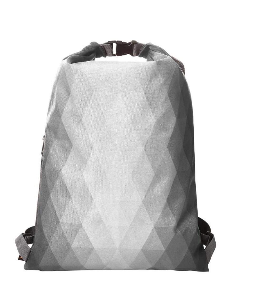 Sac à dos à motifs losanges - 1815000 - gris clair-1