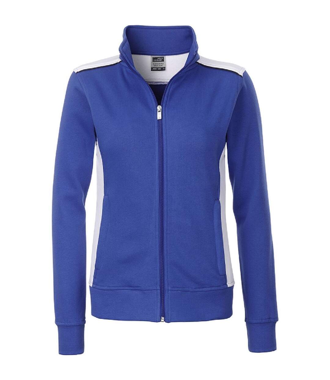 Sweat de travail zip intégral - Femme - JN869 - bleu roi-1