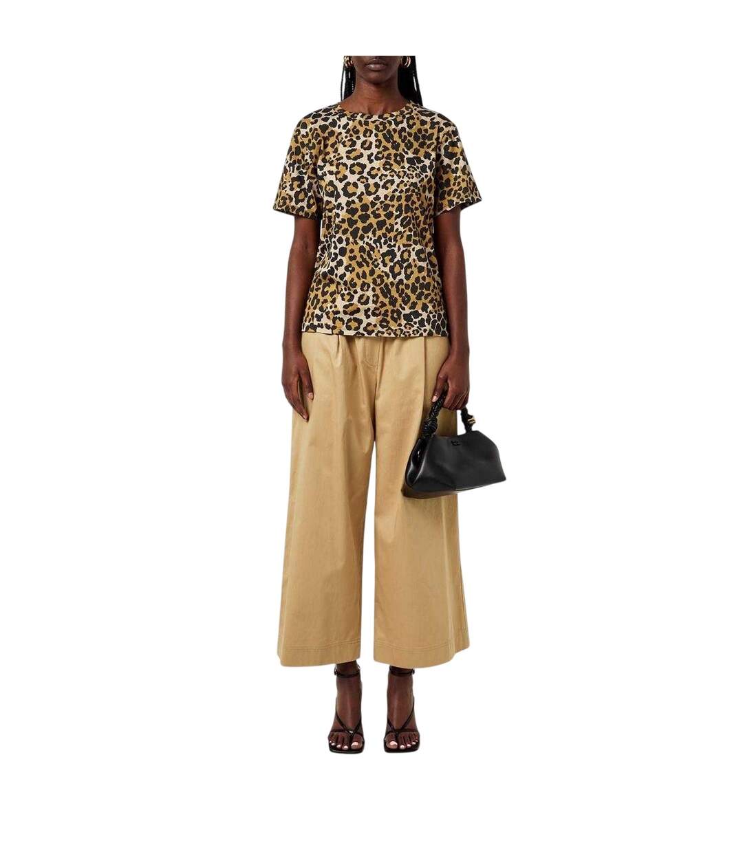 T-shirt Motif/style Imprimé Léopard Eloisa Femme Beige Max Mara-1