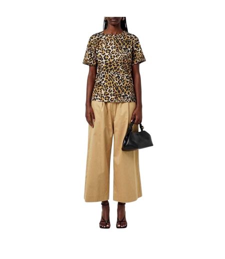 T-shirt Motif/style Imprimé Léopard Eloisa Femme Beige Max Mara