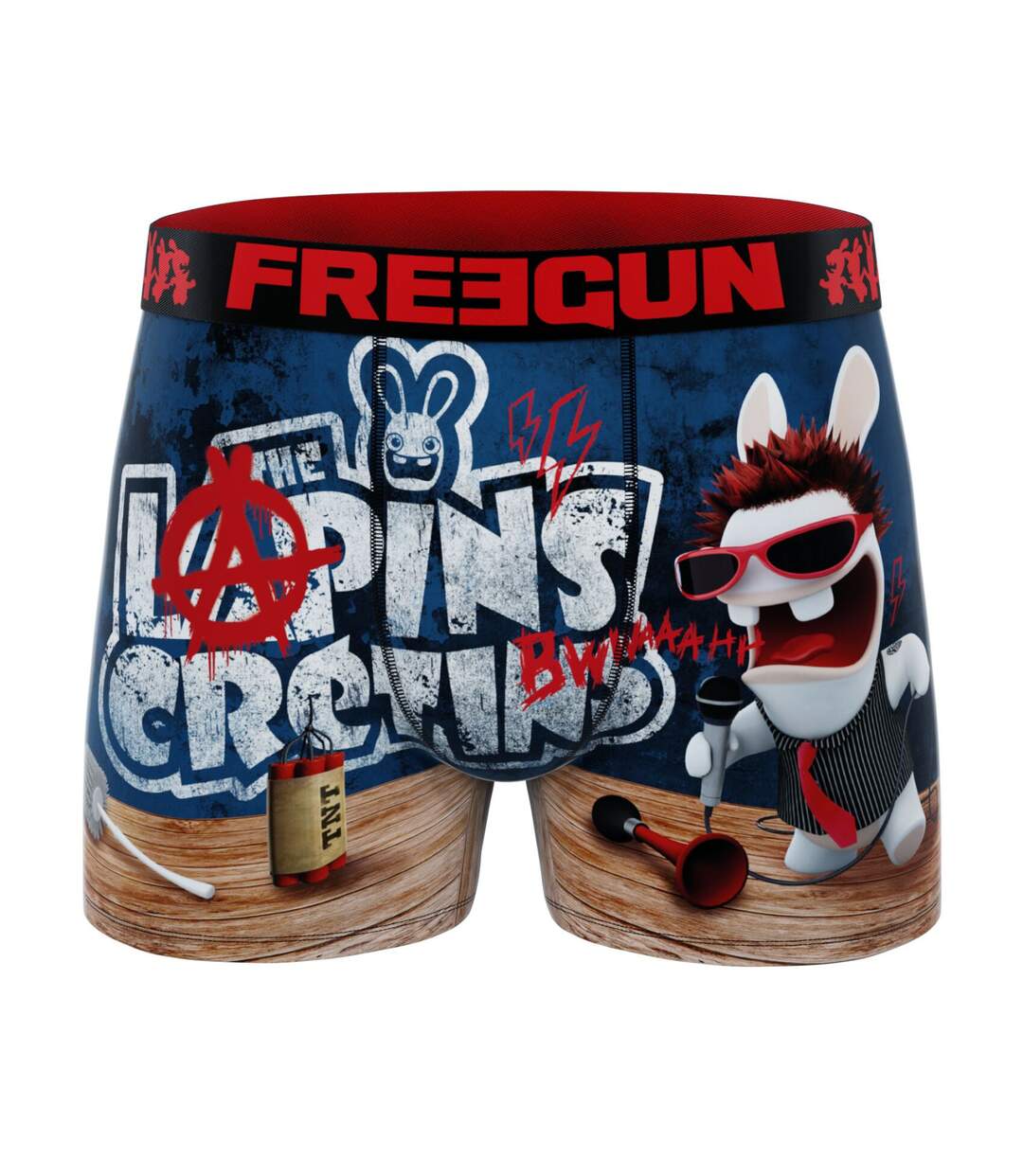 Lot de 4 boxers homme Lapins Crétins Freegun-4