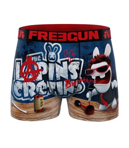 Lot de 4 boxers homme Lapins Crétins Freegun