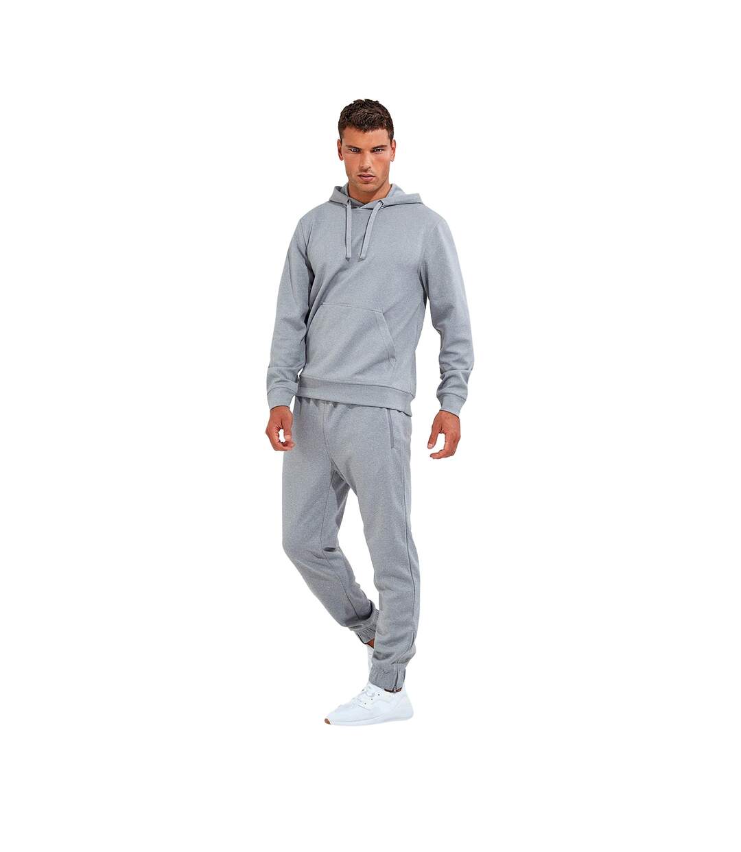 TriDri Mens Spun Dyed Hoodie (Mélange gris) - UTRW8366-3