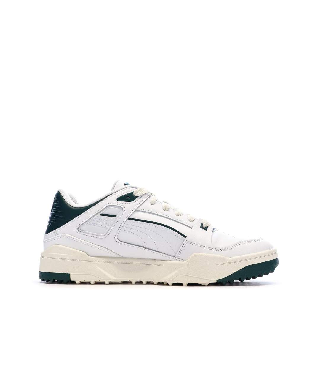 Baskets blanc/vert foncé puma slipstream-2