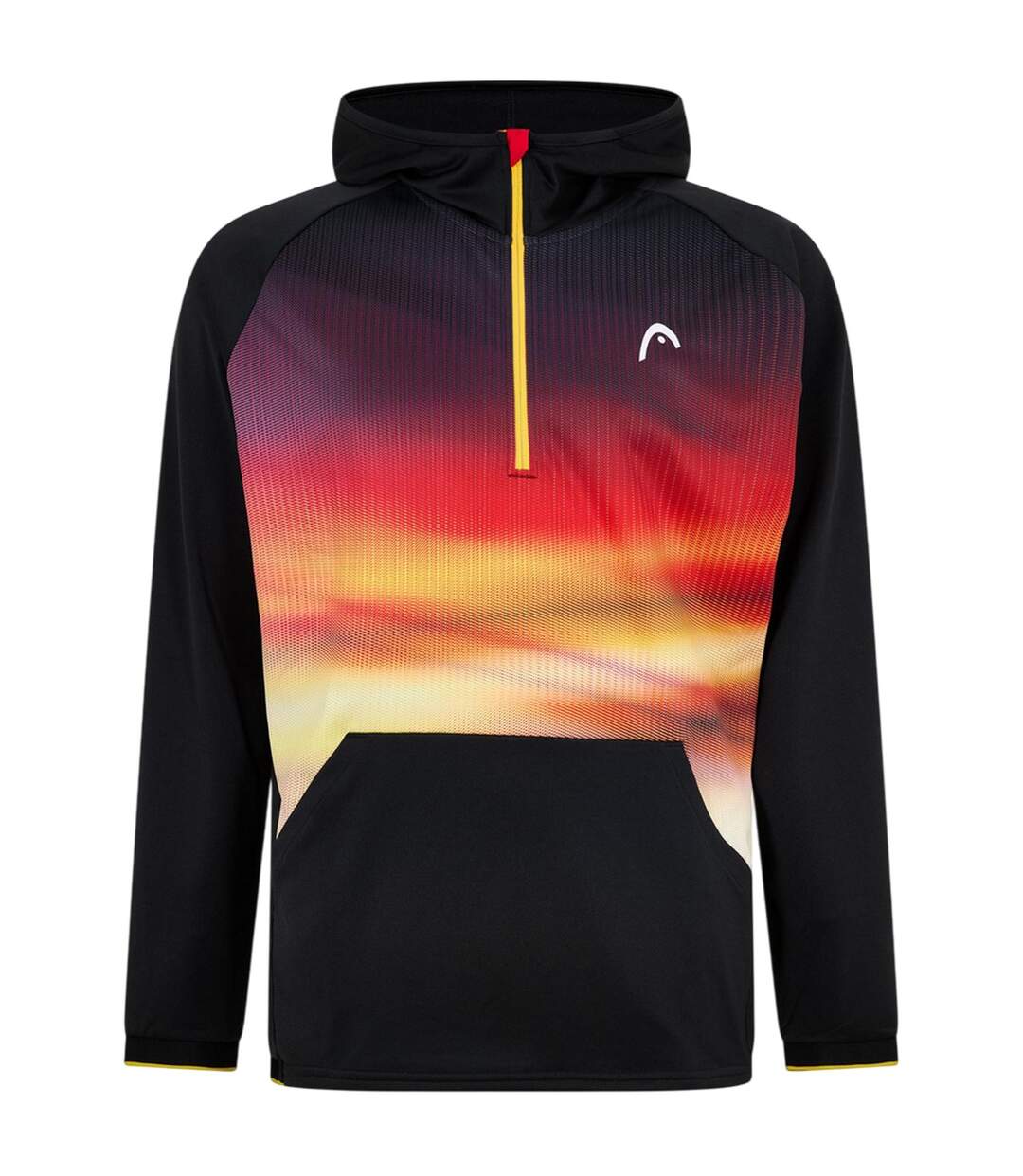 Mens Gradient Print Hoodie Multicoloured Head-1