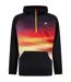 Mens Gradient Print Hoodie Multicoloured Head-1