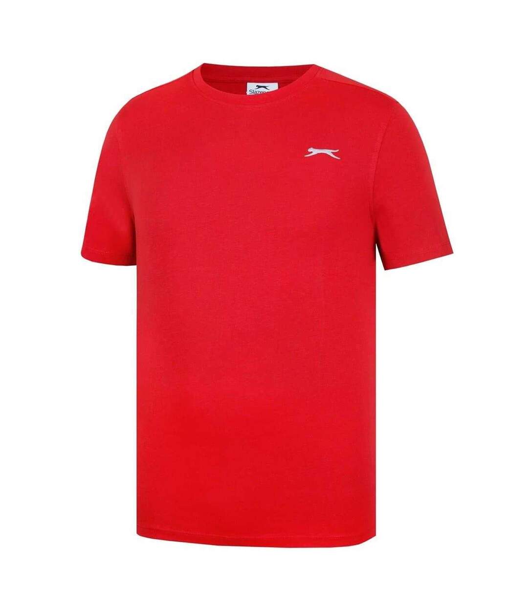 T-shirt Motif/style Logo 3d Homme Rouge Slazenger-3