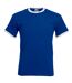 Fruit Of The Loom -T-shirt à manches courtes - Homme (Bleu roi/ Blanc) - UTBC342