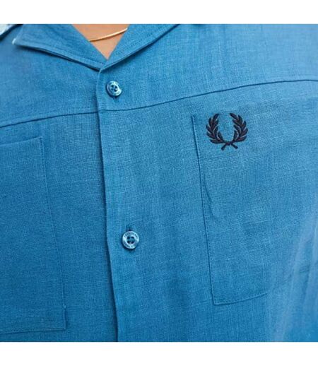 Chemise Runaway Homme Bleu Océan Fred Perry