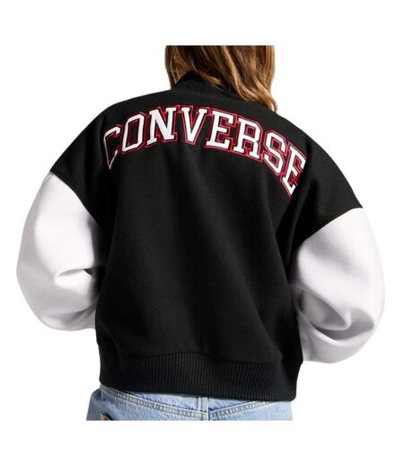 Veste noire femme converse retro