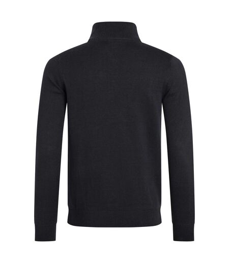 Mens Baxter Fine Knit Quarter Zip Jumper Navy Weird Fish