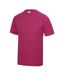 AWDis Just Cool Mens Performance Plain T-Shirt (Hot Pink) - UTRW683