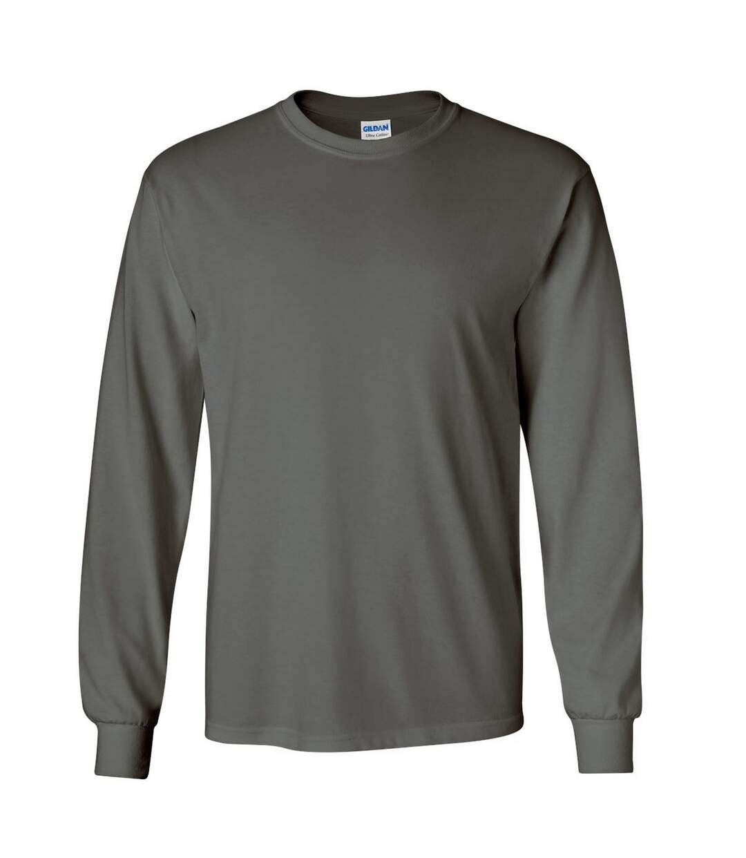 T-shirt uni à manches longues Gildan pour homme (Gris foncé) - UTBC477