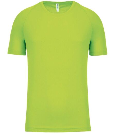 T-shirt sport - Running - Homme - PA438 - vert lime