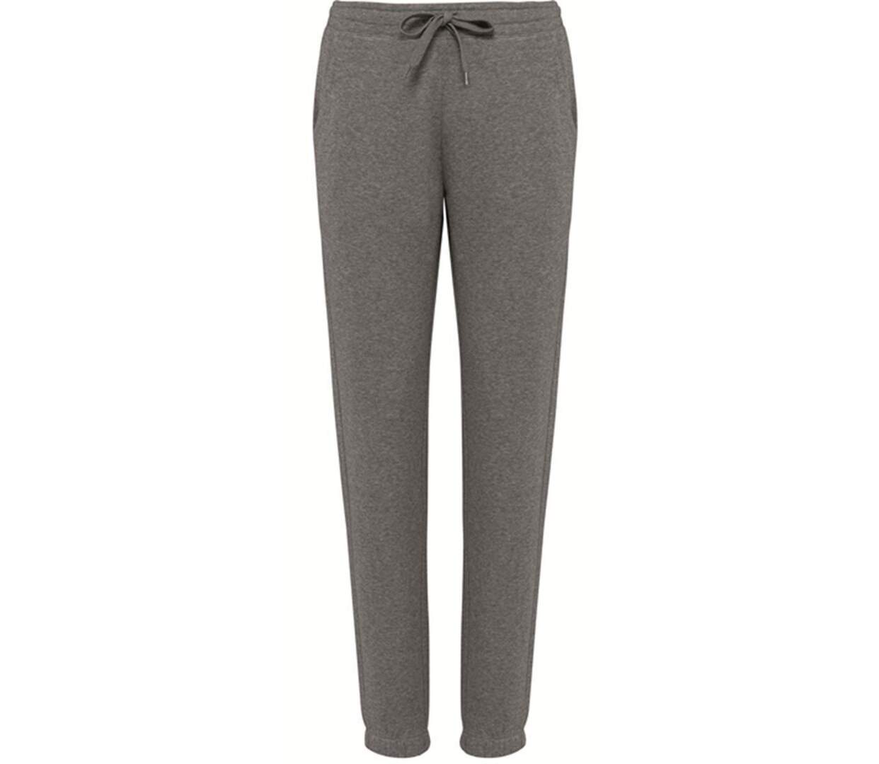 Pantalon jogging molleton - Femme - K7027 - gris chiné-1