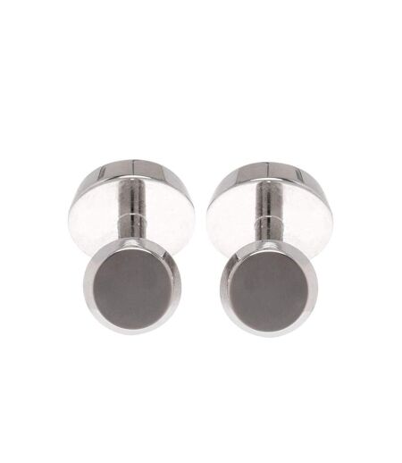 Mens Simony Polished Business Cufflinks One Size Black Boss