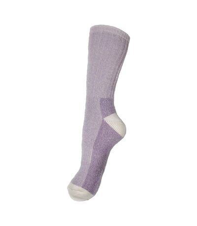 Womens/Ladies Wool Rich Hiker Socks (Lilac) - UTUT688