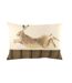 Evans Lichfield Hunter Jumping Hare Cushion Cover (Green/Brown/Red) (One Size)