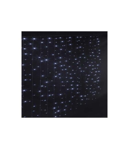 Mur de Guirlande Led Effet Neige 200cm Blanc