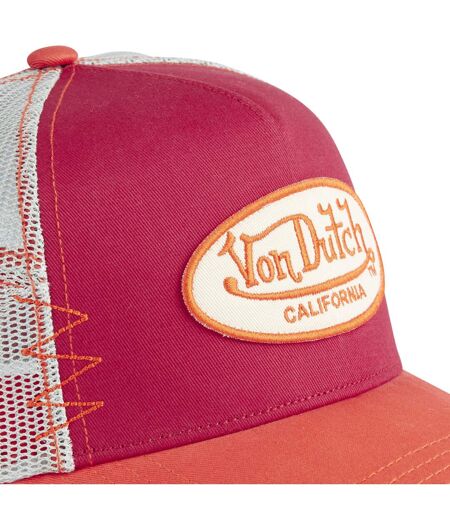 Casquette trucker avec filet effet usé et patch brodé Used Vondutch