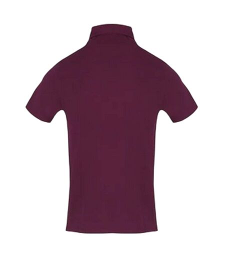 Mens Collared Short-sleeved Polo Shirt Red Aquascutum