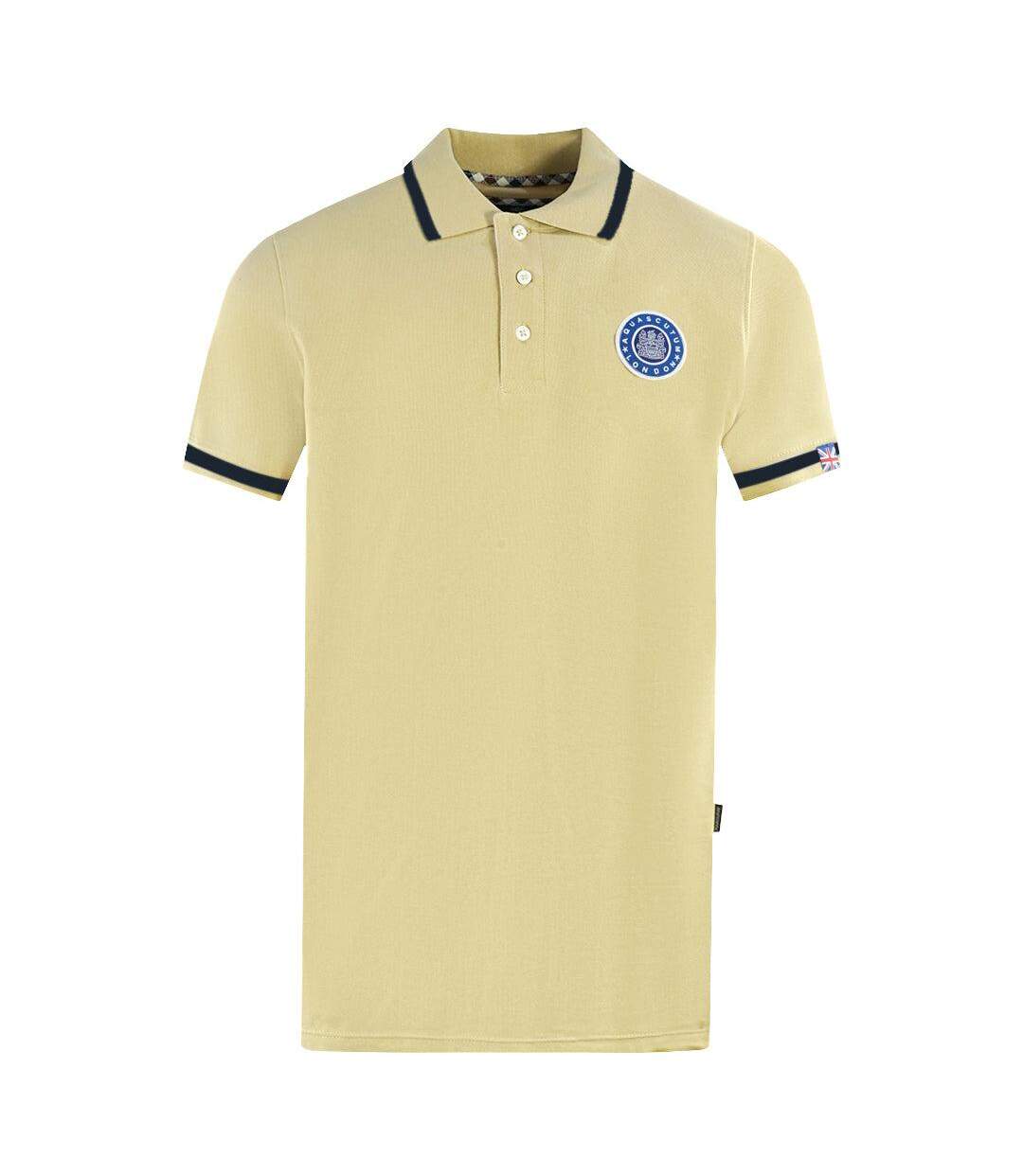 Polo Motif/style Brodé London Adulte Beige Aquascutum-1