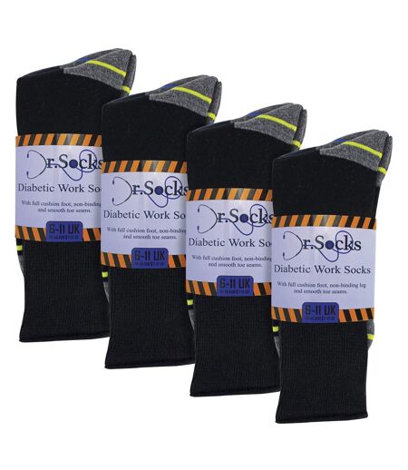 Multipack Mens Diabetic Work Socks | Non Elastic Breathable Diabetic Socks