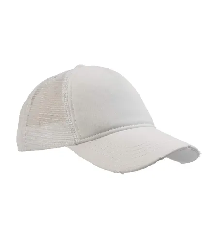 Lot De 2  Casquettes Rapper Adulte Blanc Atlantis
