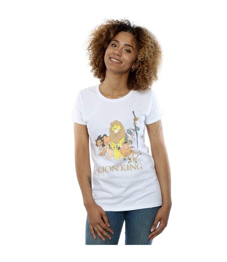 Disney T-shirt en coton du groupe Le Roi Lion Femme/Ladies (Blanc) - UTBI25023