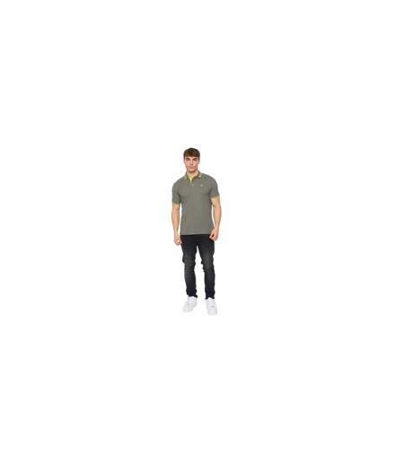 Polo Mackerby Homme Olive Crosshatch