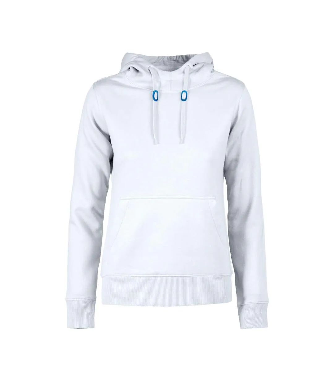 Womens/ladies Fastpitch Hoodie White Printer-2