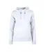 Womens/ladies Fastpitch Hoodie White Printer-2