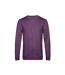 B&C Sweatshirt à manches longues pour hommes (Violet chiné) - UTBC4680