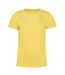 Womens/ladies Inspire E150 Organic T-shirt Yellow Fizz B&C-1