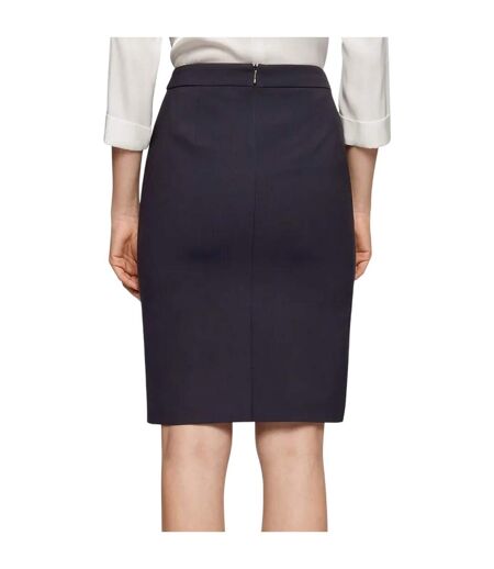 Womens/ladies Vilea Pencil Skirt Blue Boss