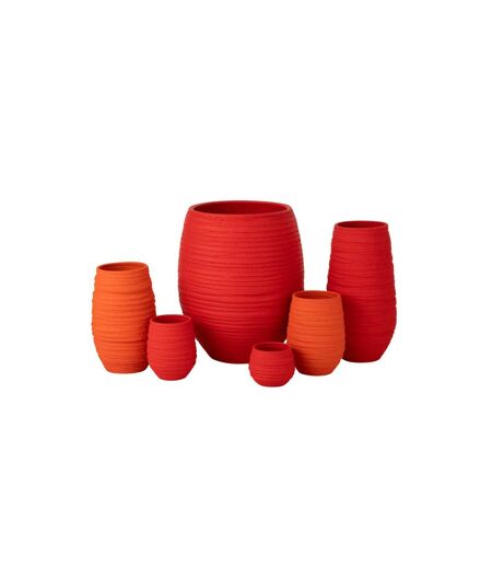 Cache-Pot en Céramique Fiesta 60cm Rouge